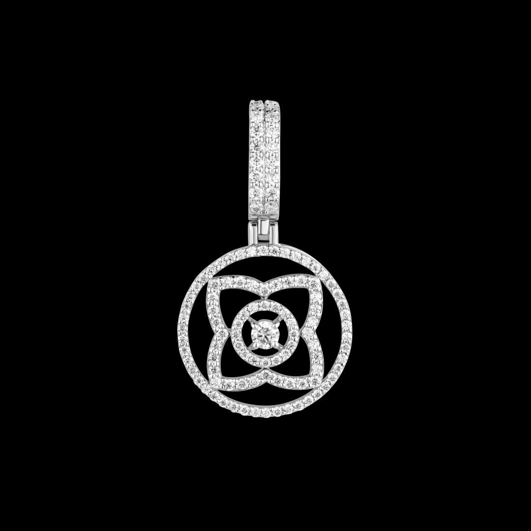 Lotus Diamond Pendant ~ "Emerge Beautiful & Shine The World"